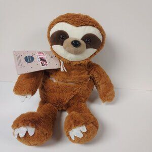 AROMA HOME HOT HUGS BROWN SLOTH LAVENDER SCENTED MICROWAVE PLUSH TOY NWT